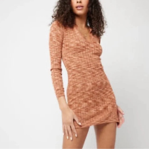 L*Space Aria Knit Mini Dress in harvest NWT - Picture 1 of 4